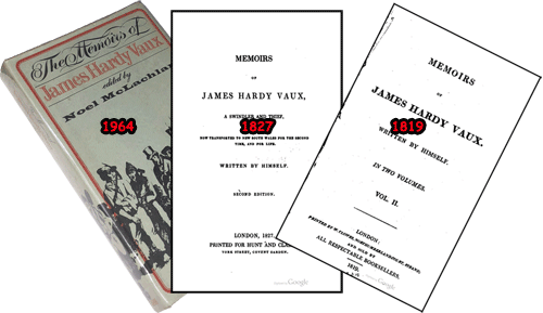 James Hardy Vaux's account of life at that time on the Retribution